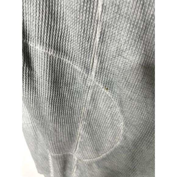 Soft Surroundings Cadence Thermal Cardigan Top Embroidered Cuff Gray Waffle L - Picture 6 of 8